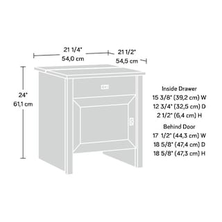 Foto 3 | Mesa Auxiliar Para Almacenamiento Con Robot Aspirador Sauder Homeplus, Color Blanco Suave - Venta Internacional.