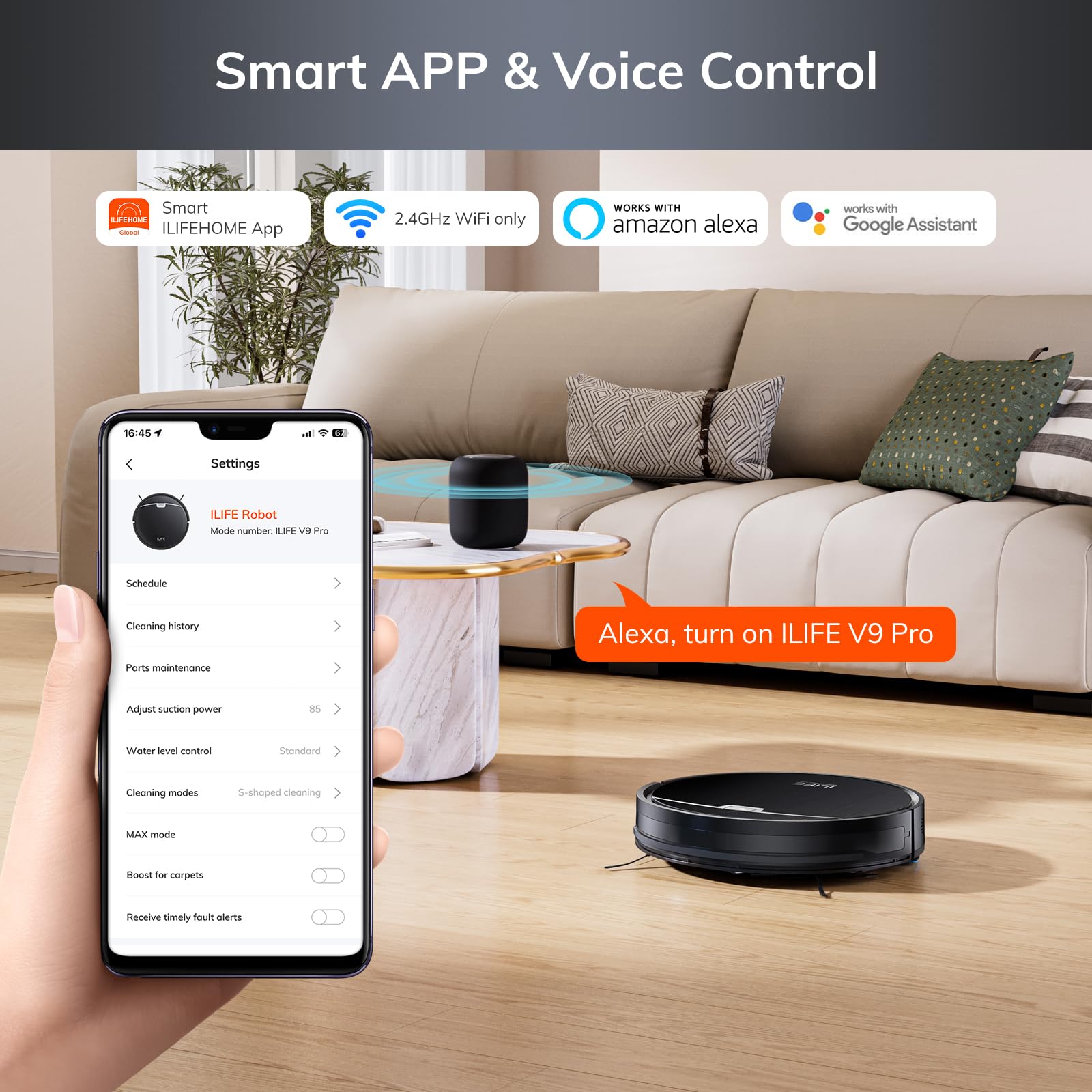 Foto 6 pulgar | Robot Aspirador Ilife V9 Pro Con Autovaciado 3000 Pa - Venta Internacional.