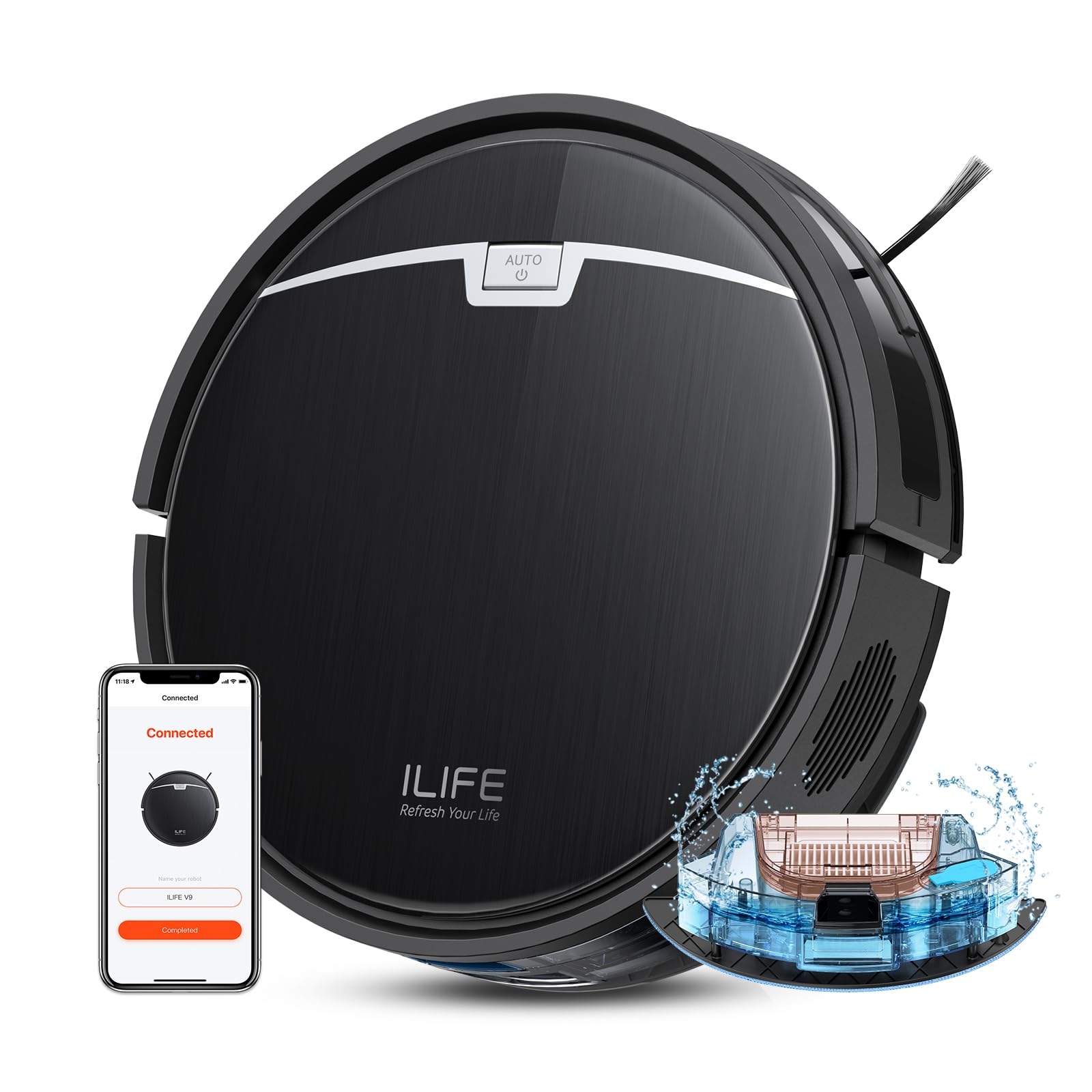 Robot Aspirador Ilife V9 3000 Pa Con Aspiración Y Mopa - Venta Internacional.