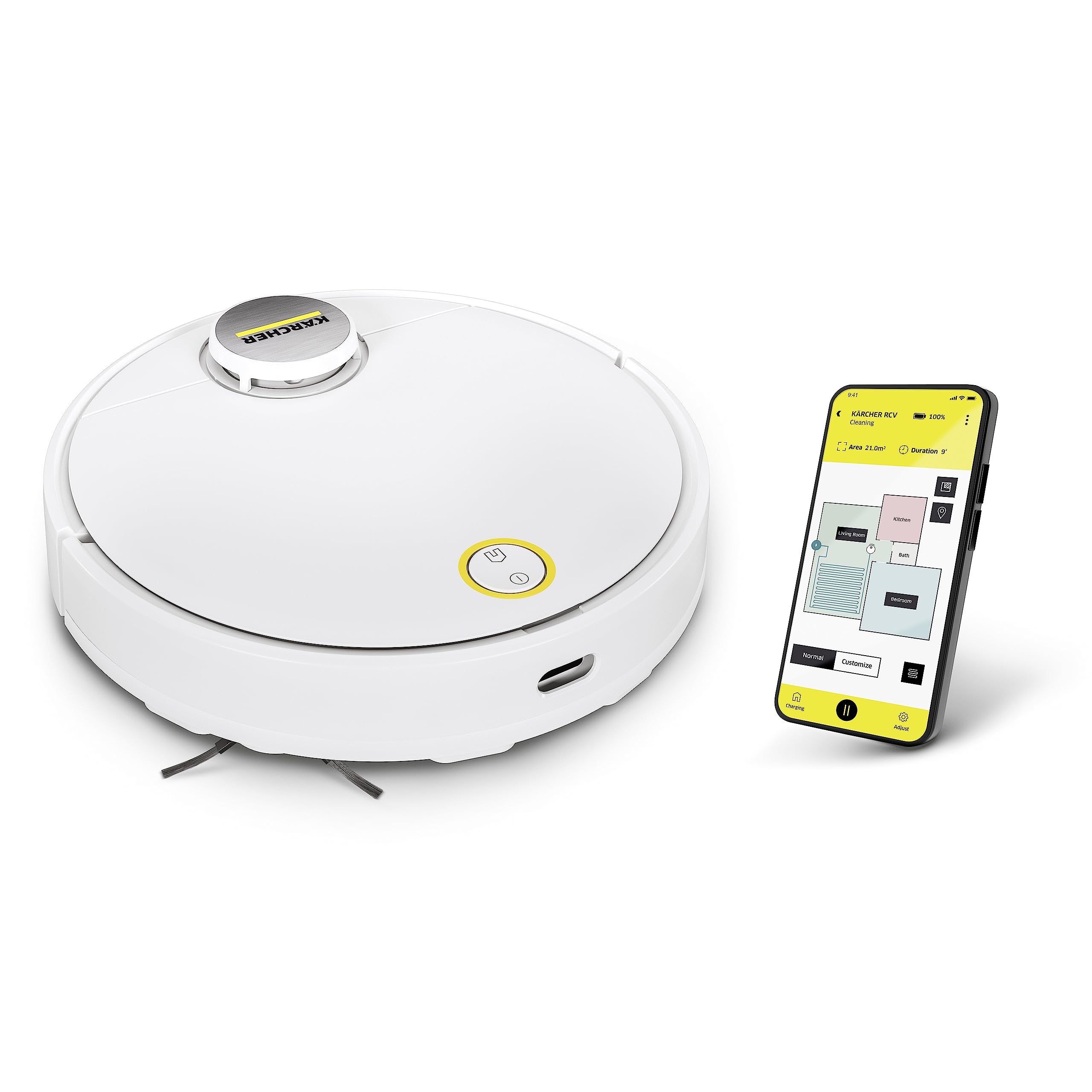 Foto 2 pulgar | Robot Aspirador Kärcher Rcv 3  on Mopa 2500 Pa 120 Min - Venta Internacional