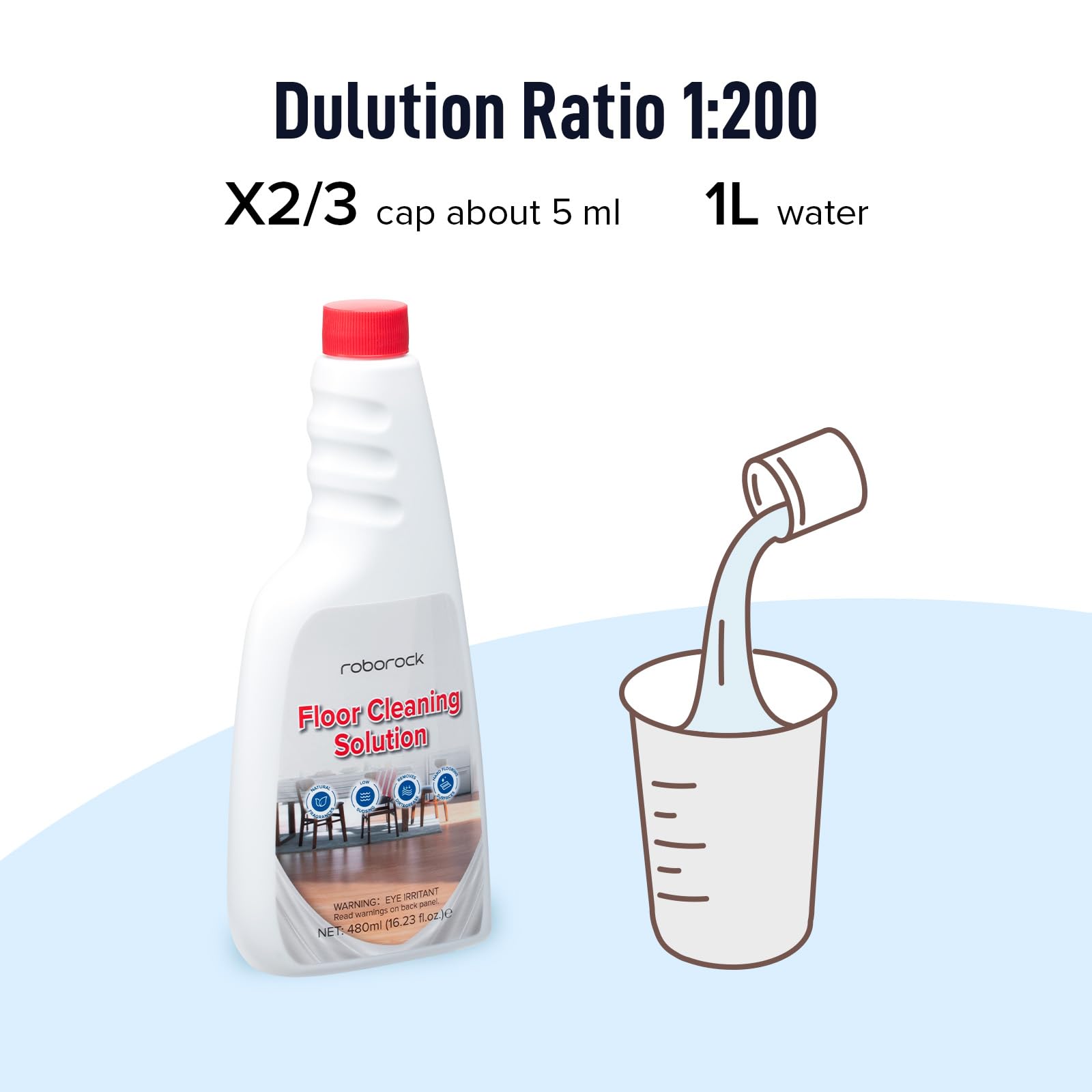 Foto 6 pulgar | Solución Limpiadora De Suelos Roborock Para Baldosas De Madera Dura 480 Ml - Venta Internacional.