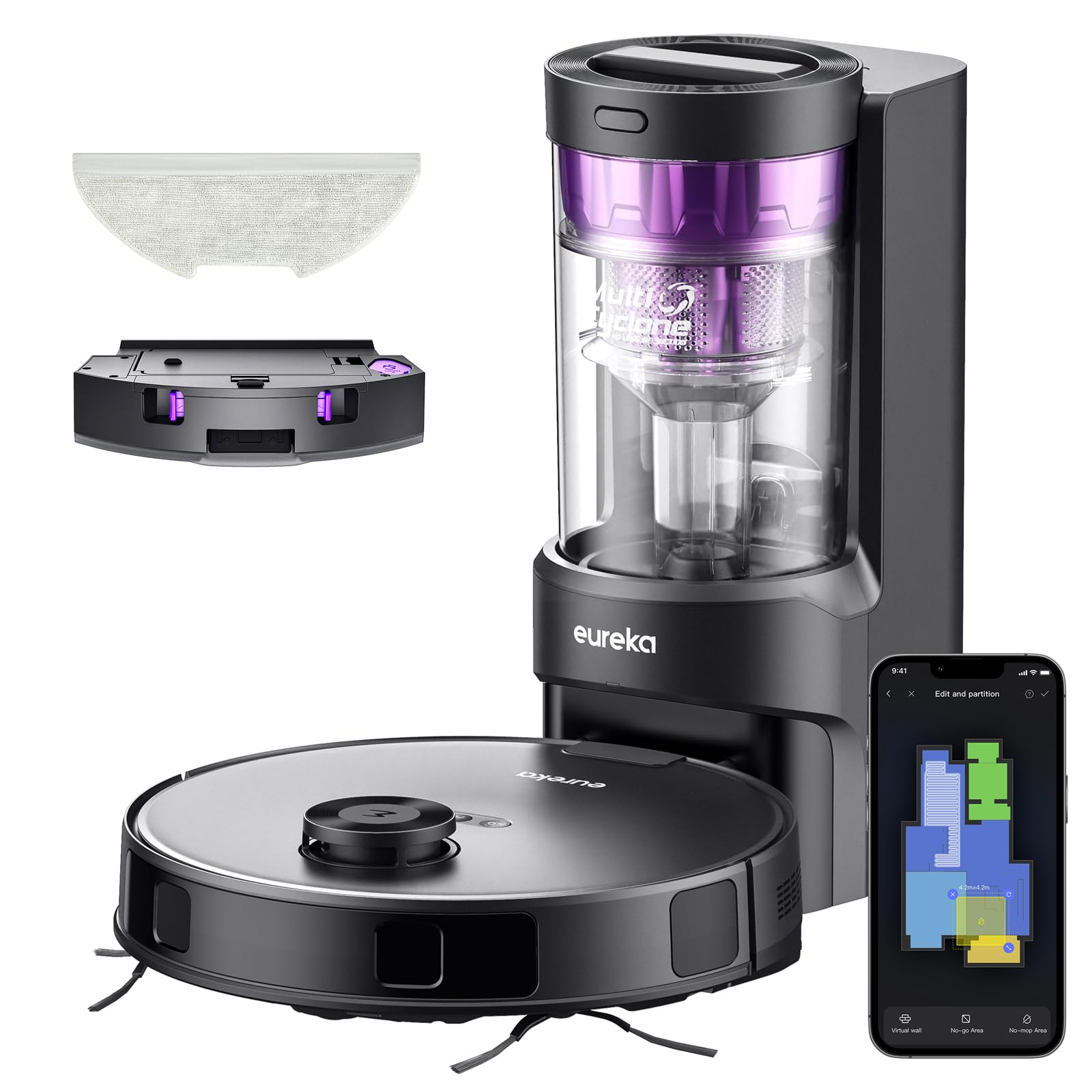 Robot Aspirador Eureka Ner E10s Bk Bagless 10l - Venta Internacional.