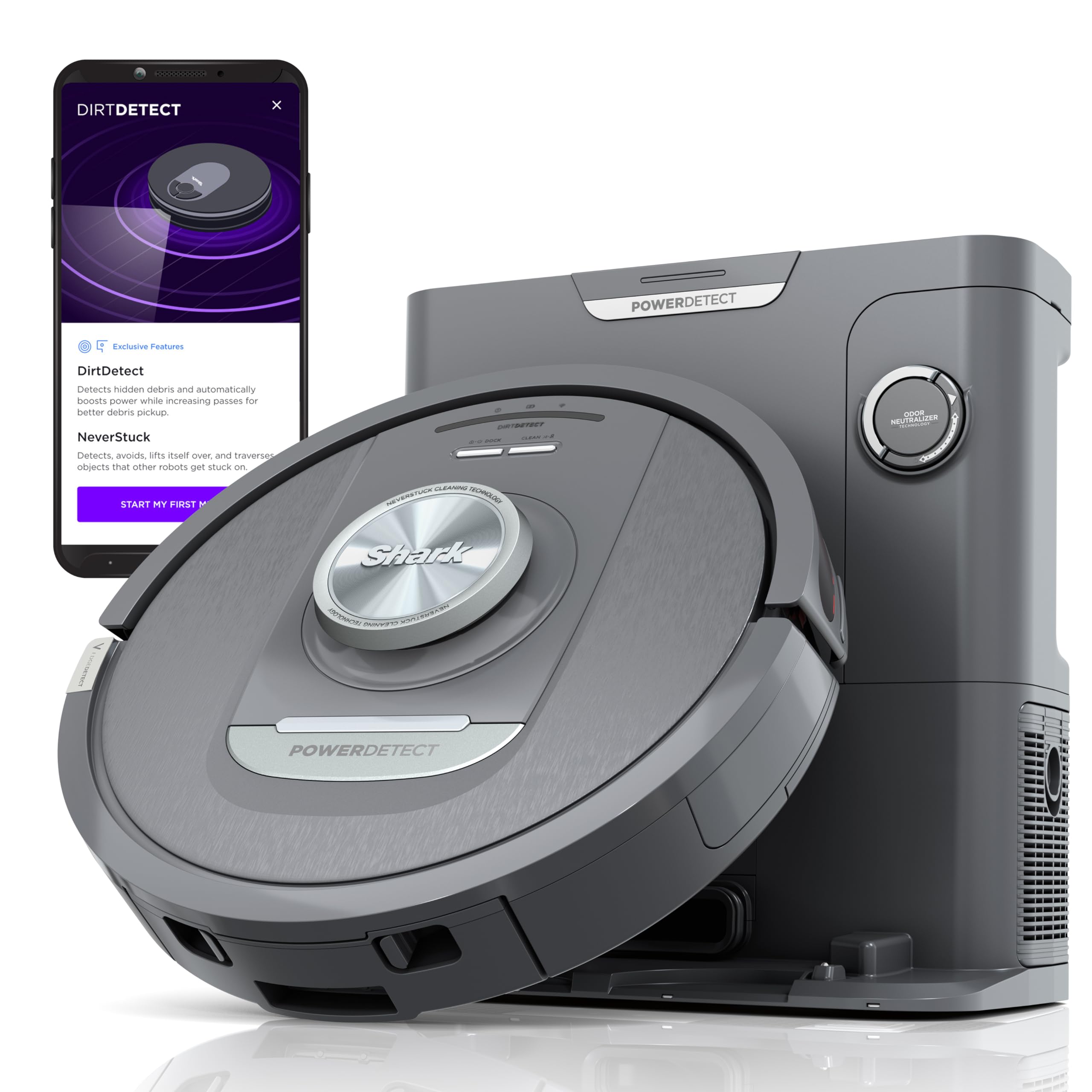Robot Aspirador Shark Powerdetect Con Vacío Automático Av2820ae - Venta Internacional. $11,946