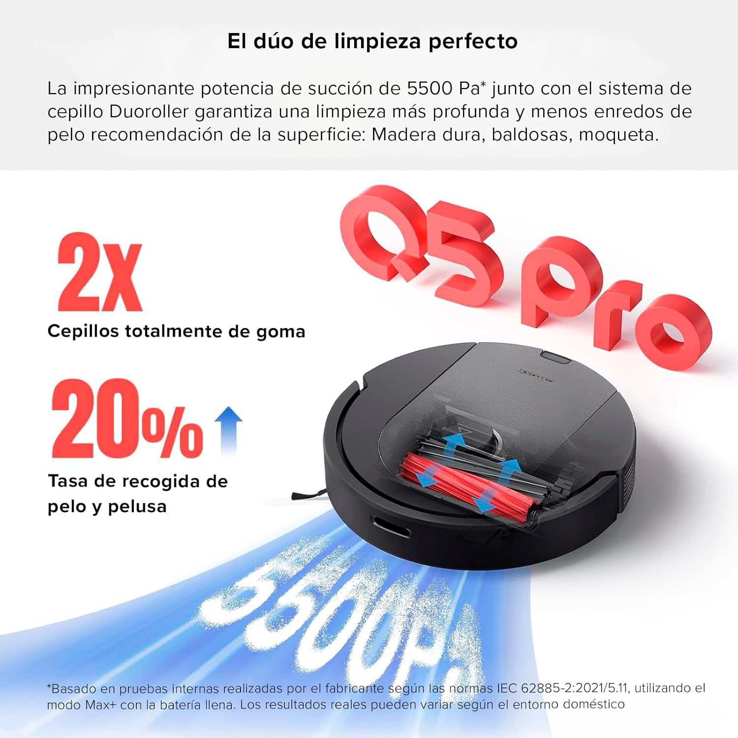 Foto 5 pulgar | Roborock Aspiradora Robot Q5 Pro