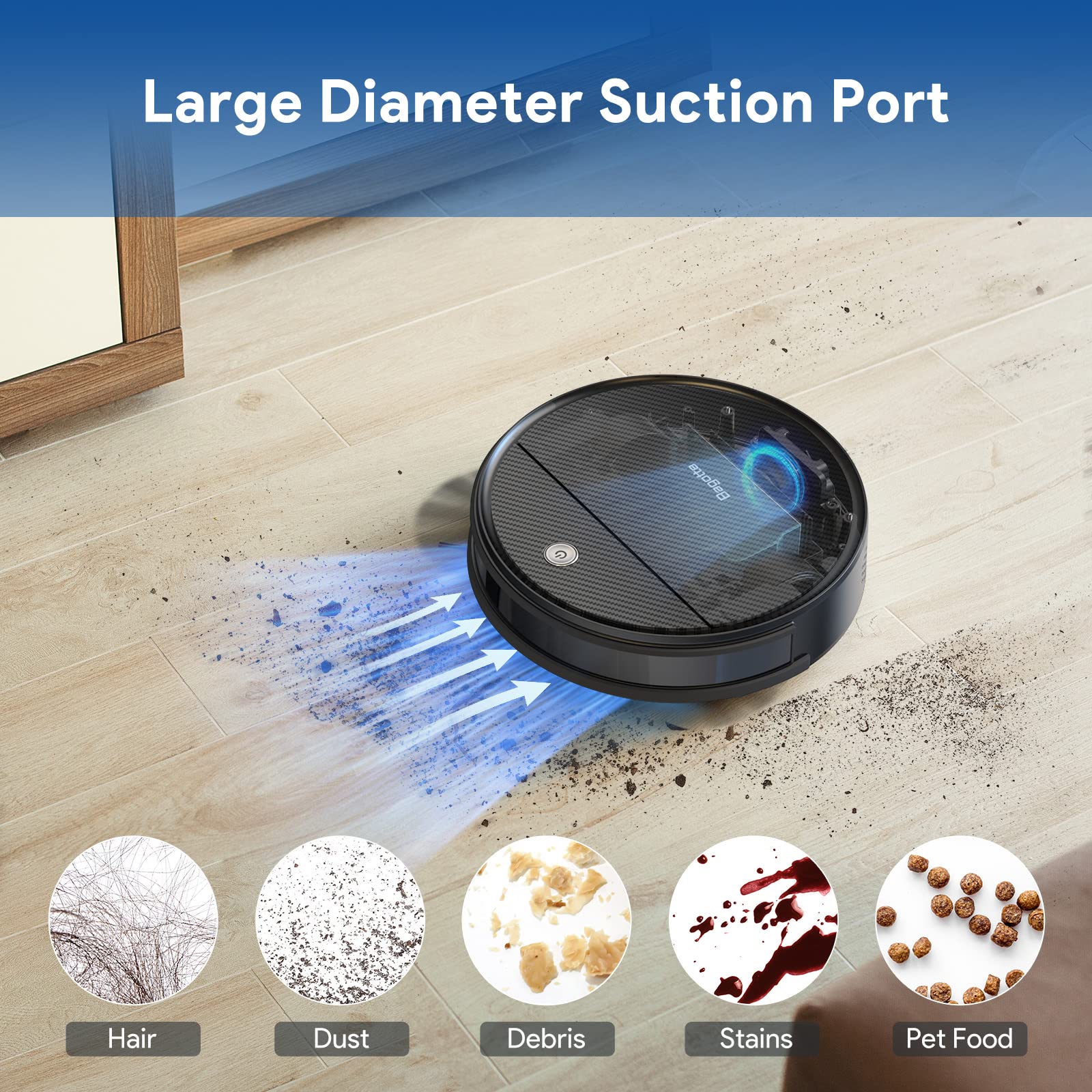 Foto 5 pulgar | Robot Aspirador Bagotte Bg550pro Con Giroscopio Y Navegación - Venta Internacional.