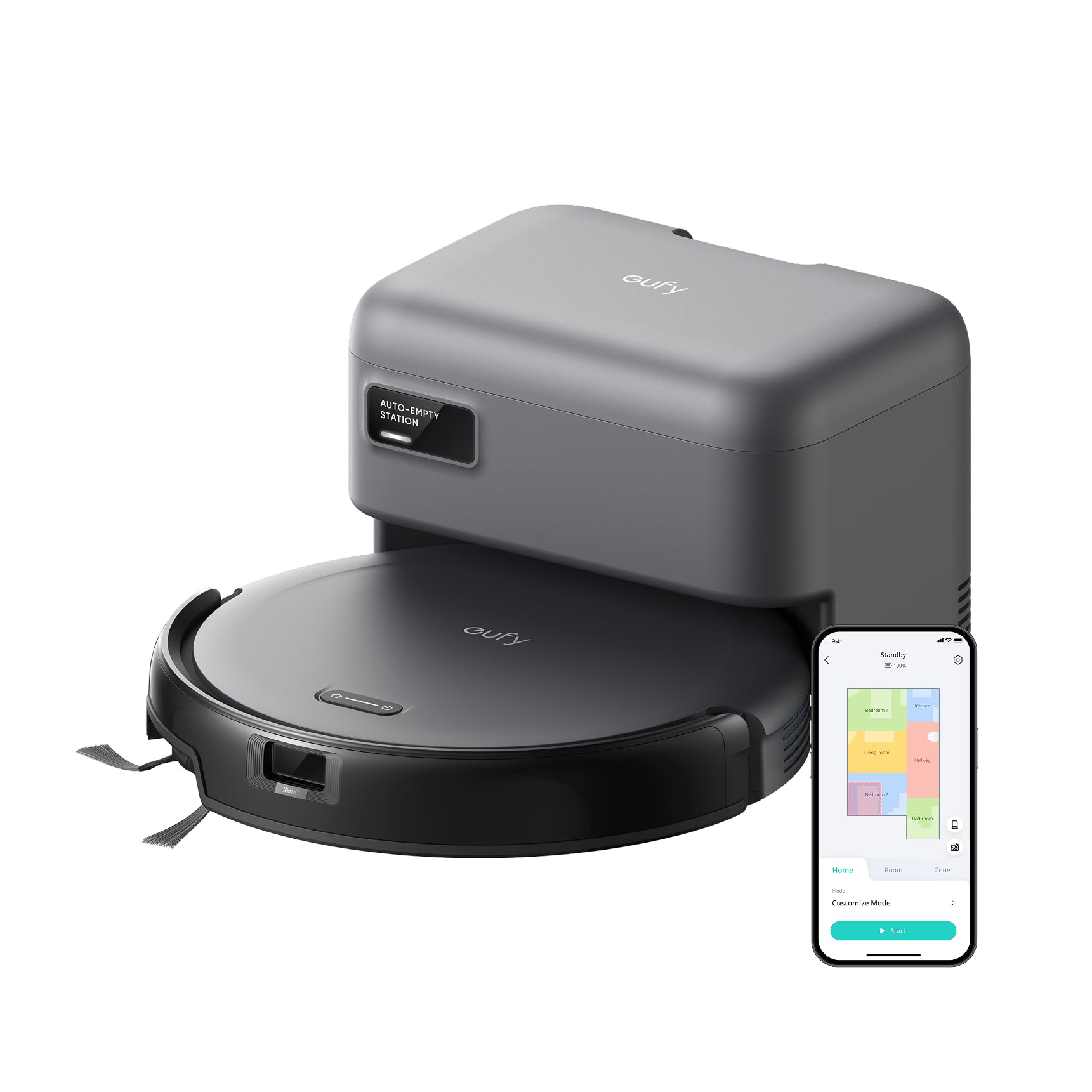 Foto 2 pulgar | Robot Aspirador Eufy C10 con Estación - Venta Internacional
