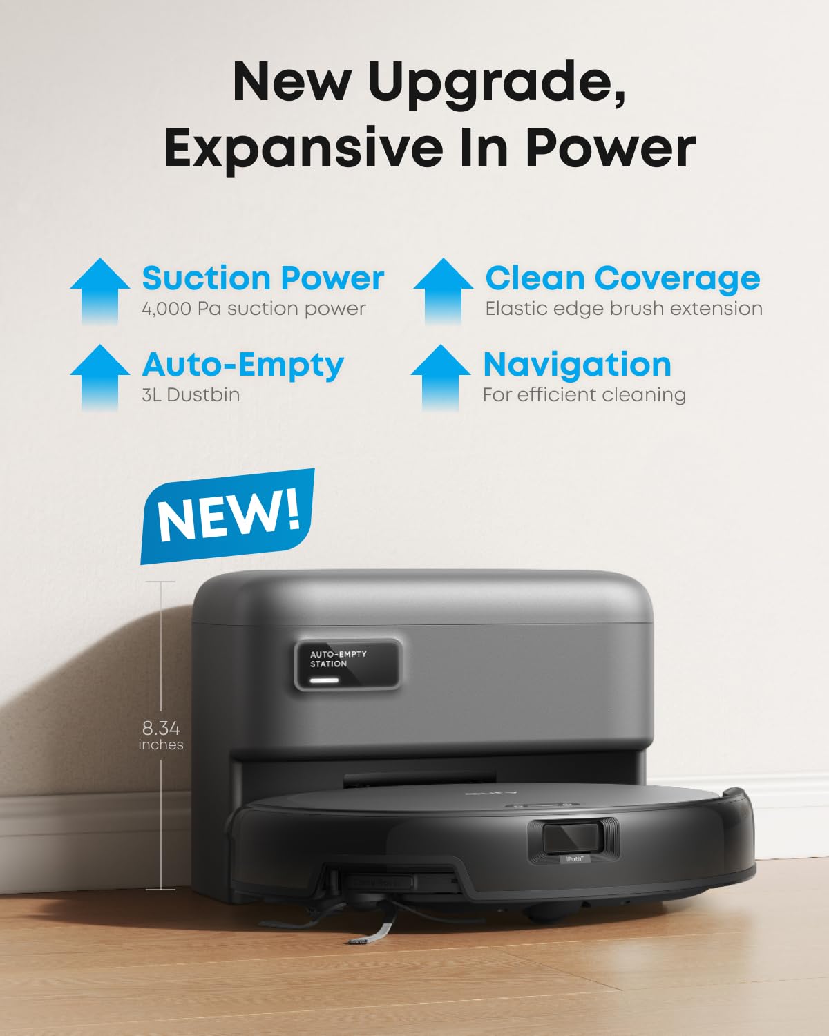 Foto 4 pulgar | Robot Aspirador Eufy C10 con Estación - Venta Internacional