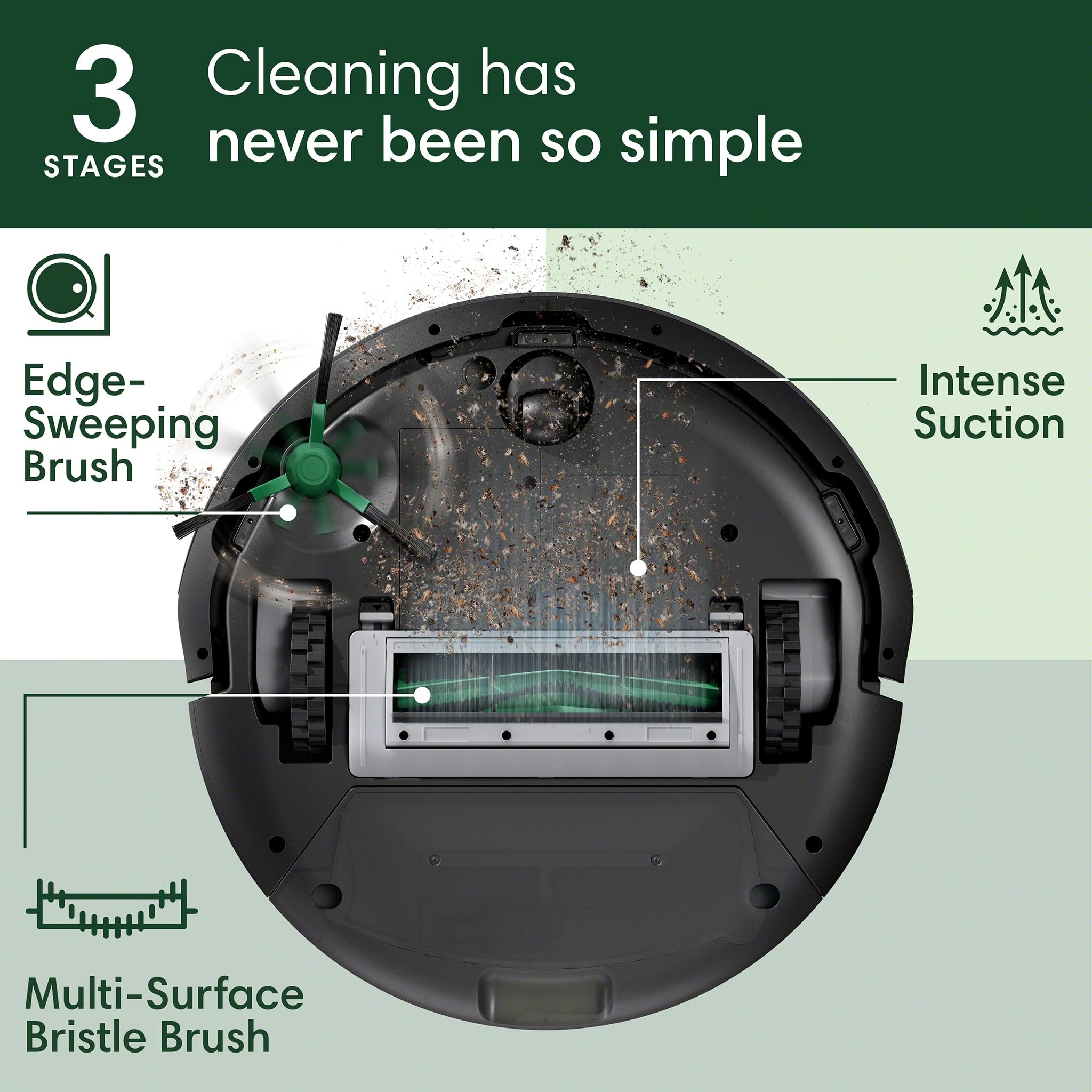 Foto 3 | Robot Aspirador Irobot Roomba 105 Vac - Succión Con Levantamiento De Potencia - Venta Internacional.