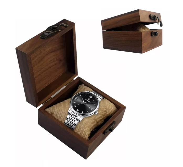 Foto 1 | Caja Xtellar Organizadora Madera Nogal Vintage Para Relojes Collares