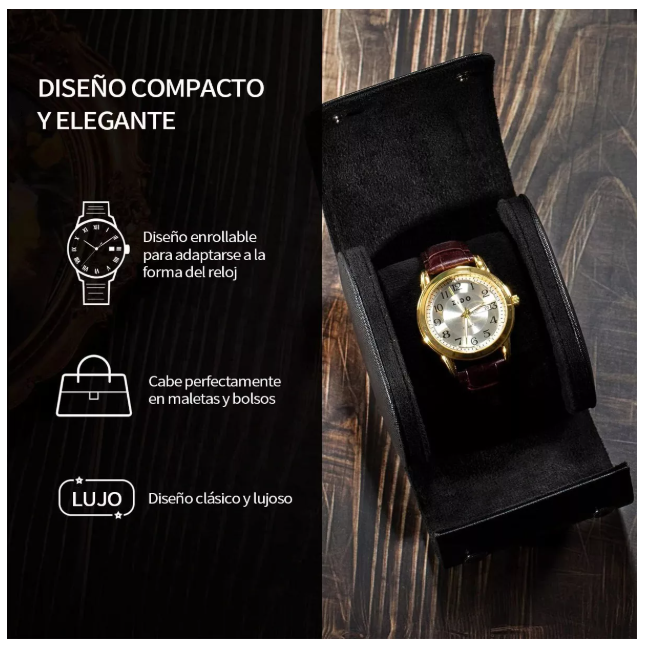 Foto 3 pulgar | Estuche Xtellar Negra para Reloj
