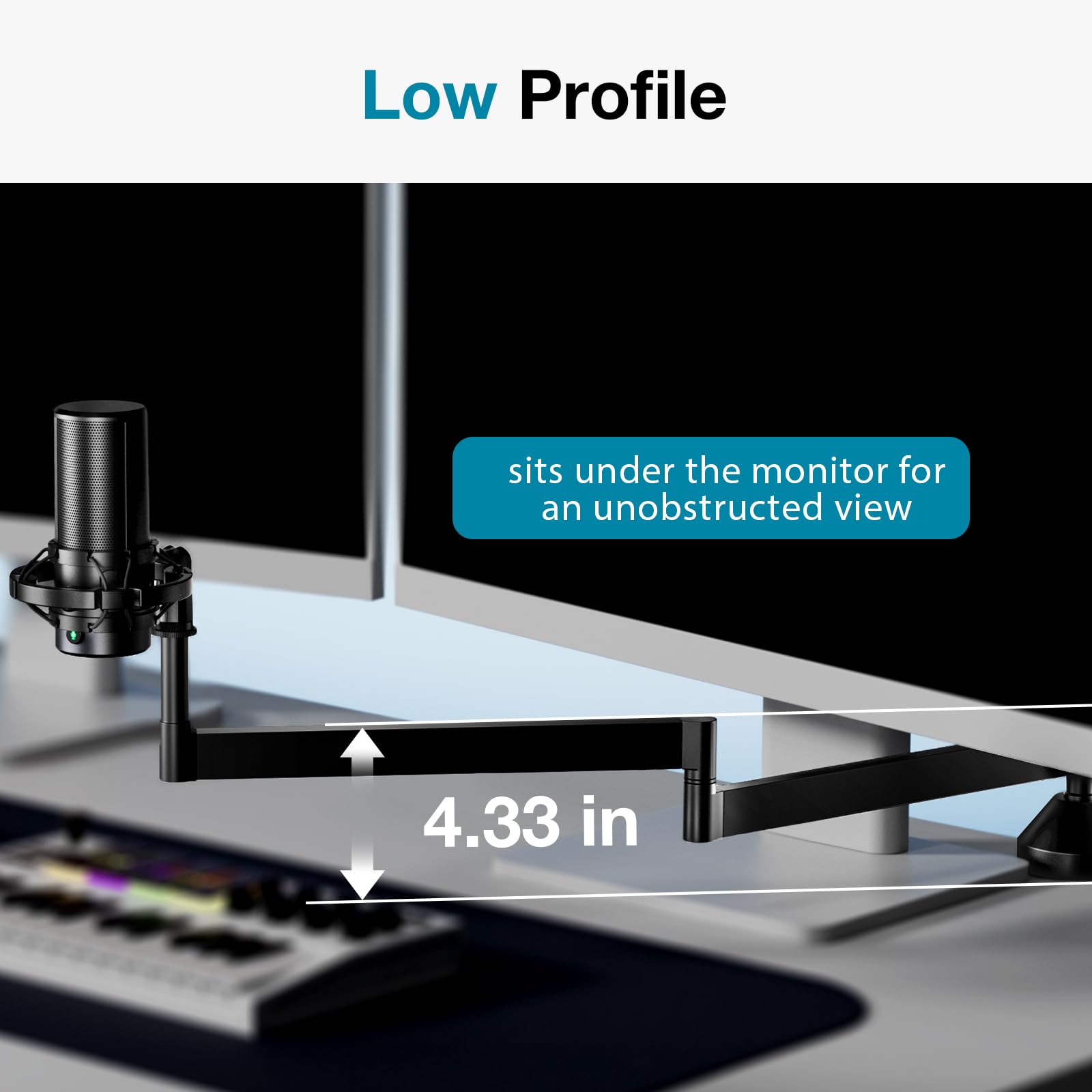 Foto 2 | Venta Internacional - Soporte De Micrófono Innogear De Perfil Bajo Para Fifine Am8 K669b