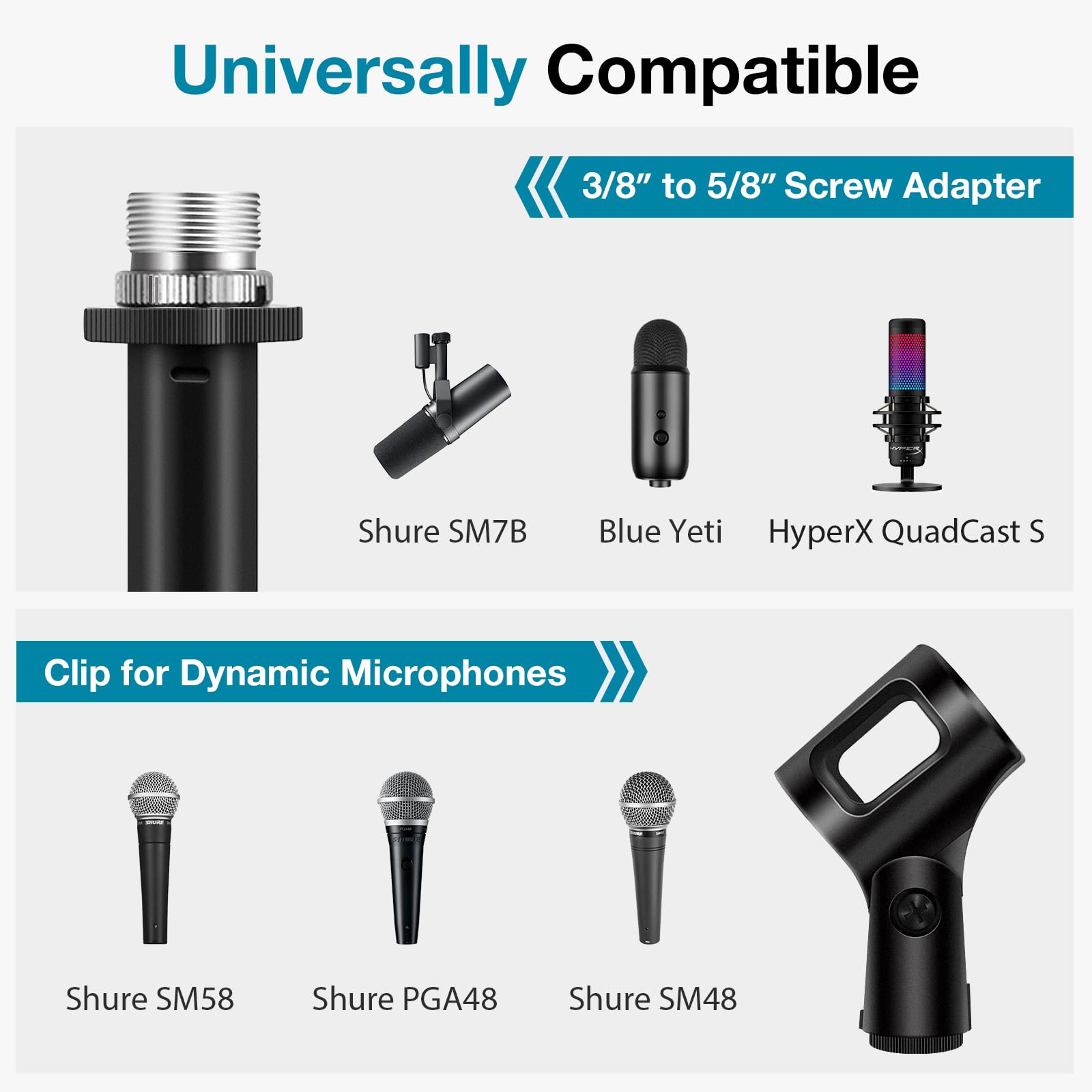 Foto 8 pulgar | Venta Internacional - Soporte De Micrófono Innogear De Perfil Bajo Para Fifine Am8 K669b