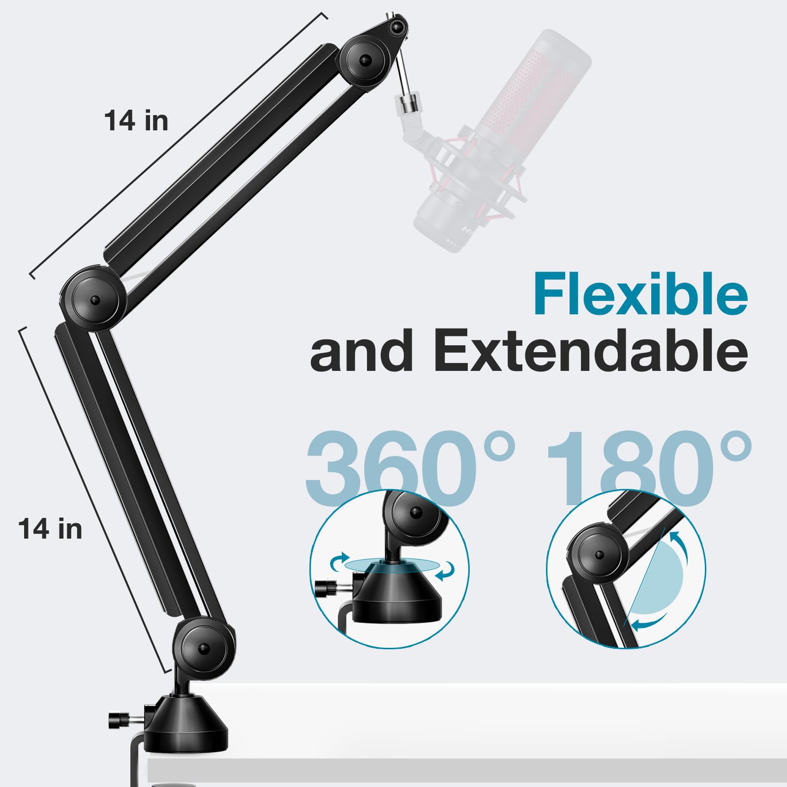 Foto 6 pulgar | Soporte con Brazo para Micrófono Innogear para Hyperx Quadcast Blue Yeti - Venta Internacional