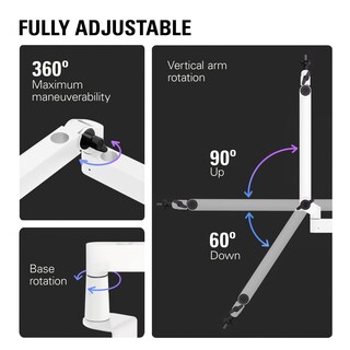 Foto 3 | Brazo Para Micrófono Elgato Wave Mic Arm Lp White Premium - Venta Internacional.