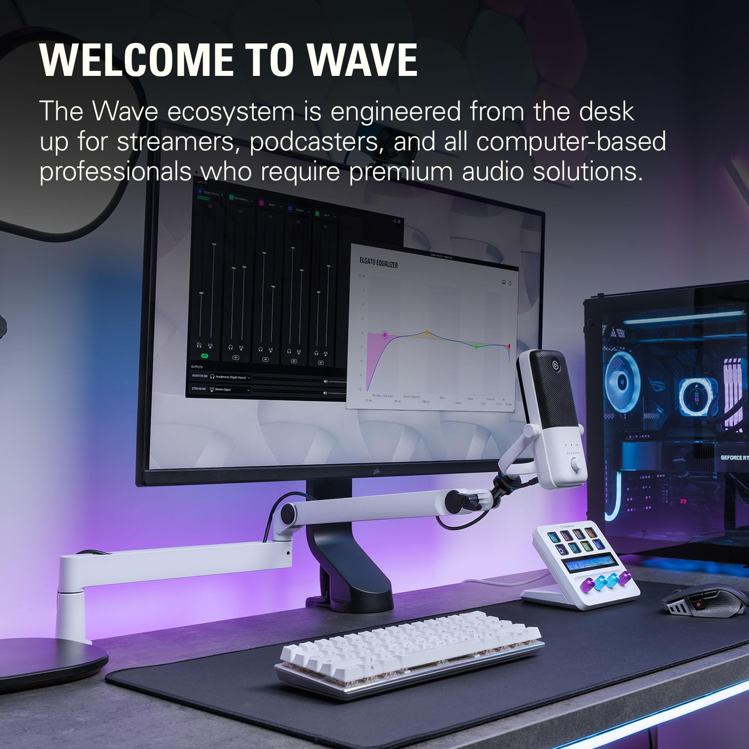 Foto 7 | Brazo Para Micrófono Elgato Wave Mic Arm Lp White Premium - Venta Internacional.