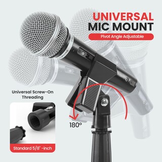 Foto 4 | Soporte Para Micrófono Pyle-pro Pmks5 Con Base Pesada Y Compacta - Venta Internacional.