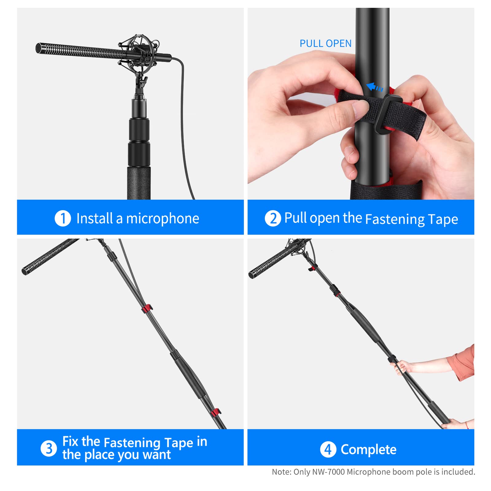 Foto 4 | Micrófono Boom Arm Neewer Nw-7000 De 0,9 M A 2,4 M De Longitud - Venta Internacional.