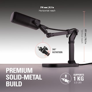 Foto 4 | Soporte De Escritorio Para Micrófonos Elgato Wave - Venta Internacional.