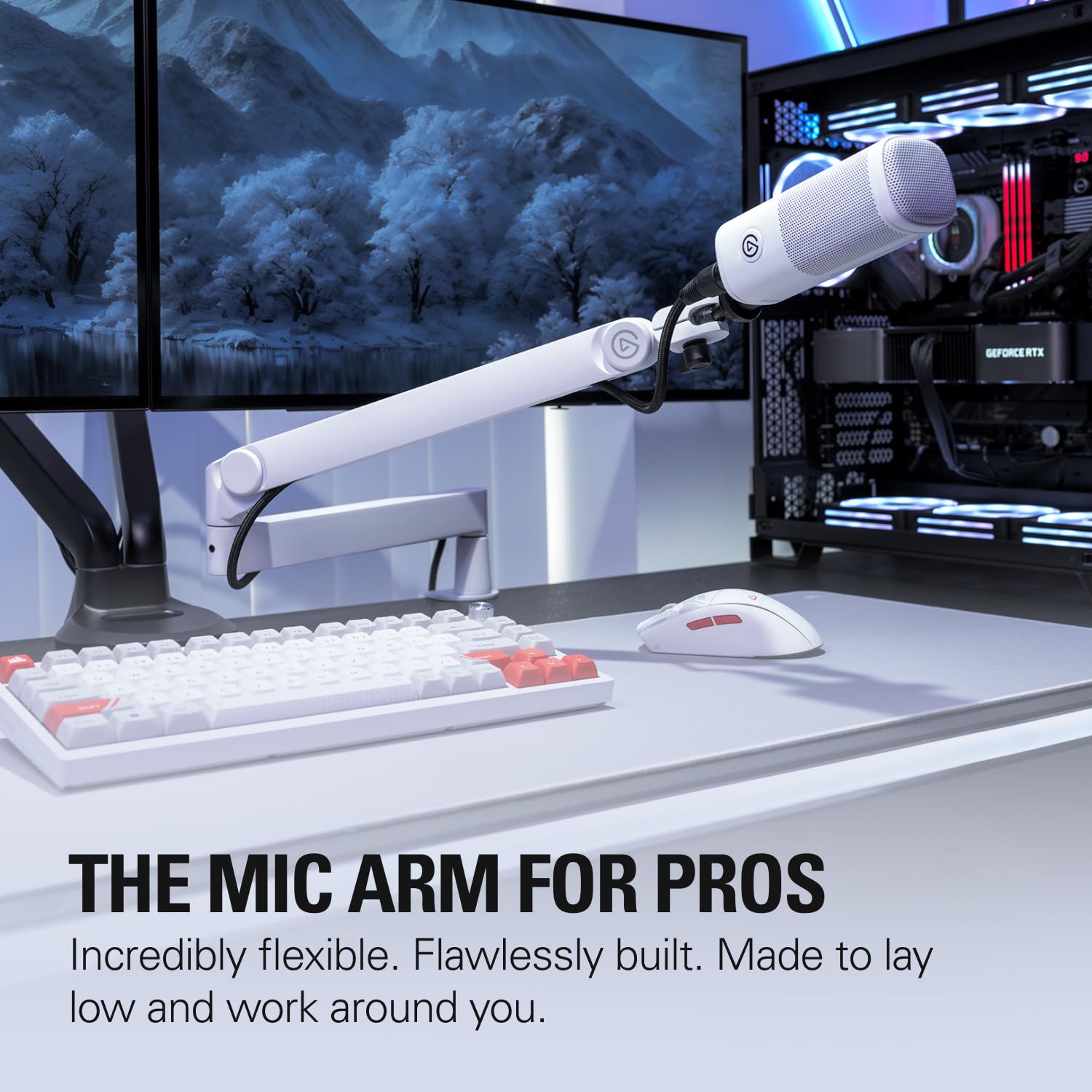 Foto 2 | Brazo para Micrófono Elgato Wave Mic Arm Pro Blanco- Venta Internacional
