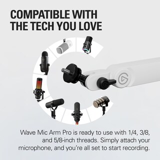 Foto 3 | Brazo para Micrófono Elgato Wave Mic Arm Pro Blanco- Venta Internacional