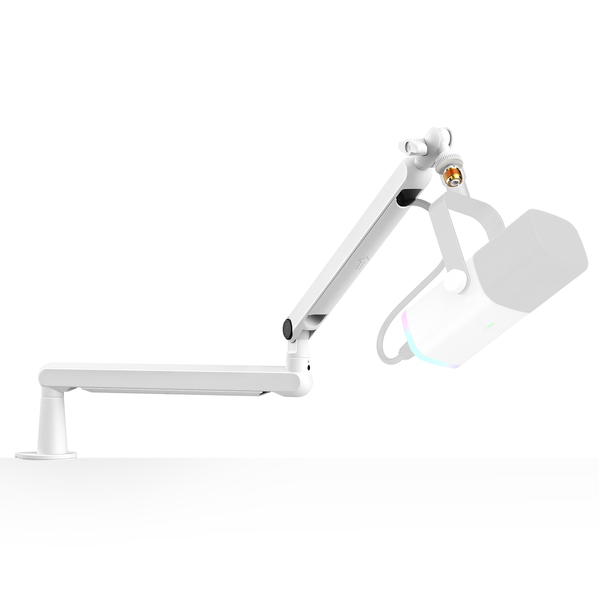 Foto 2 pulgar | Soporte Para Micrófono Boom Arm Fifine Bm88w, Perfil Bajo, Metal Blanco - Venta Internacional.