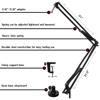 Foto 2 | Soporte De Brazo Para Micrófono Lyxpro Dkr-1 Para Blue Yeti Snowball - Venta Internacional.