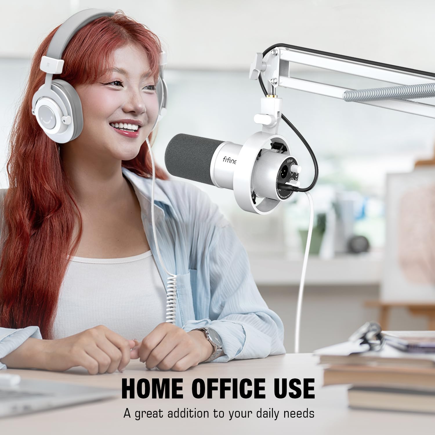 Foto 6 | Soporte De Brazo Para Micrófono Fifine Cs1 Blanco Para Estudio Doméstico - Venta Internacional.