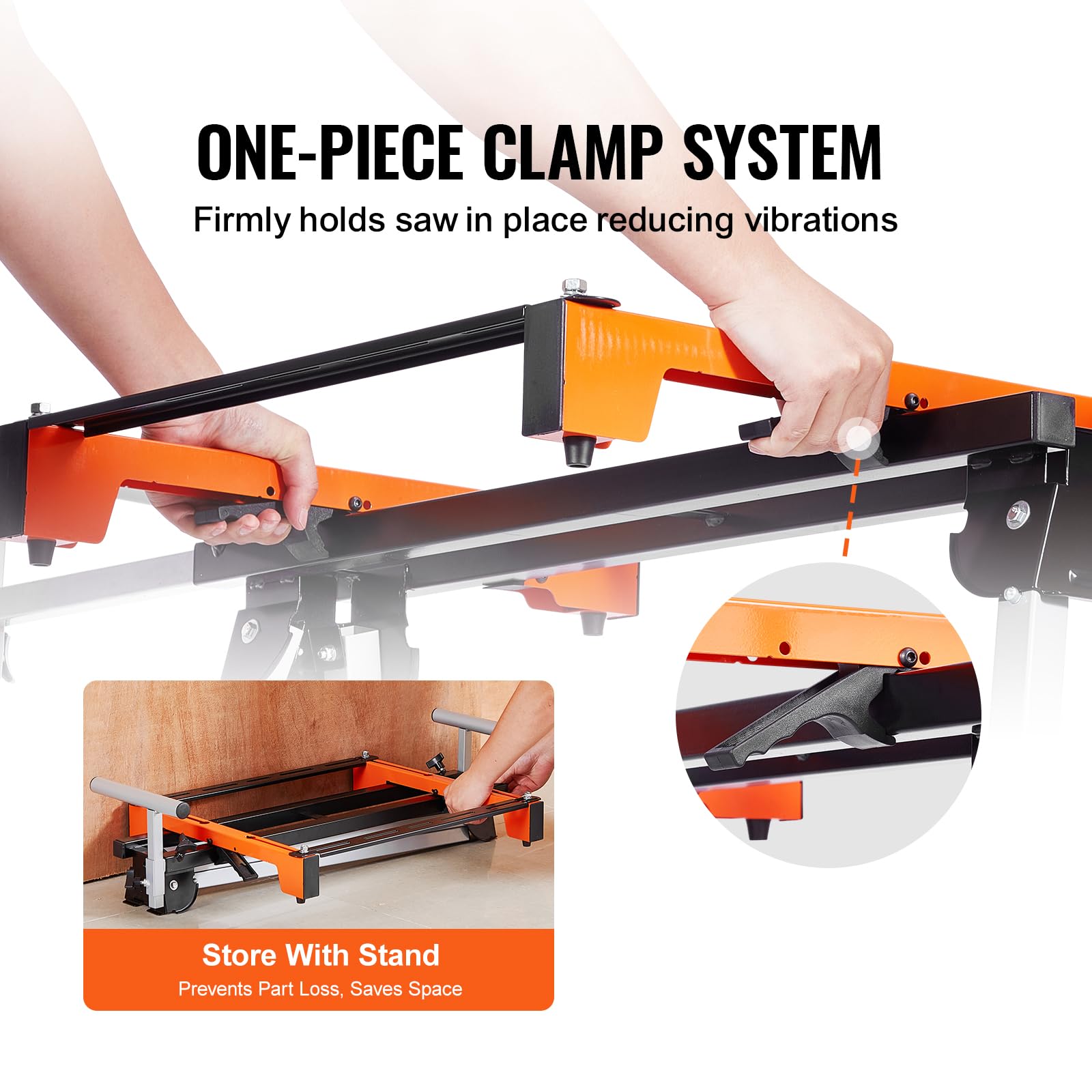 Foto 6 pulgar | Soporte Plegable Para Sierra Ingletadora Vevor De 80 Pulgadas Con 300 Libras - Venta Internacional.