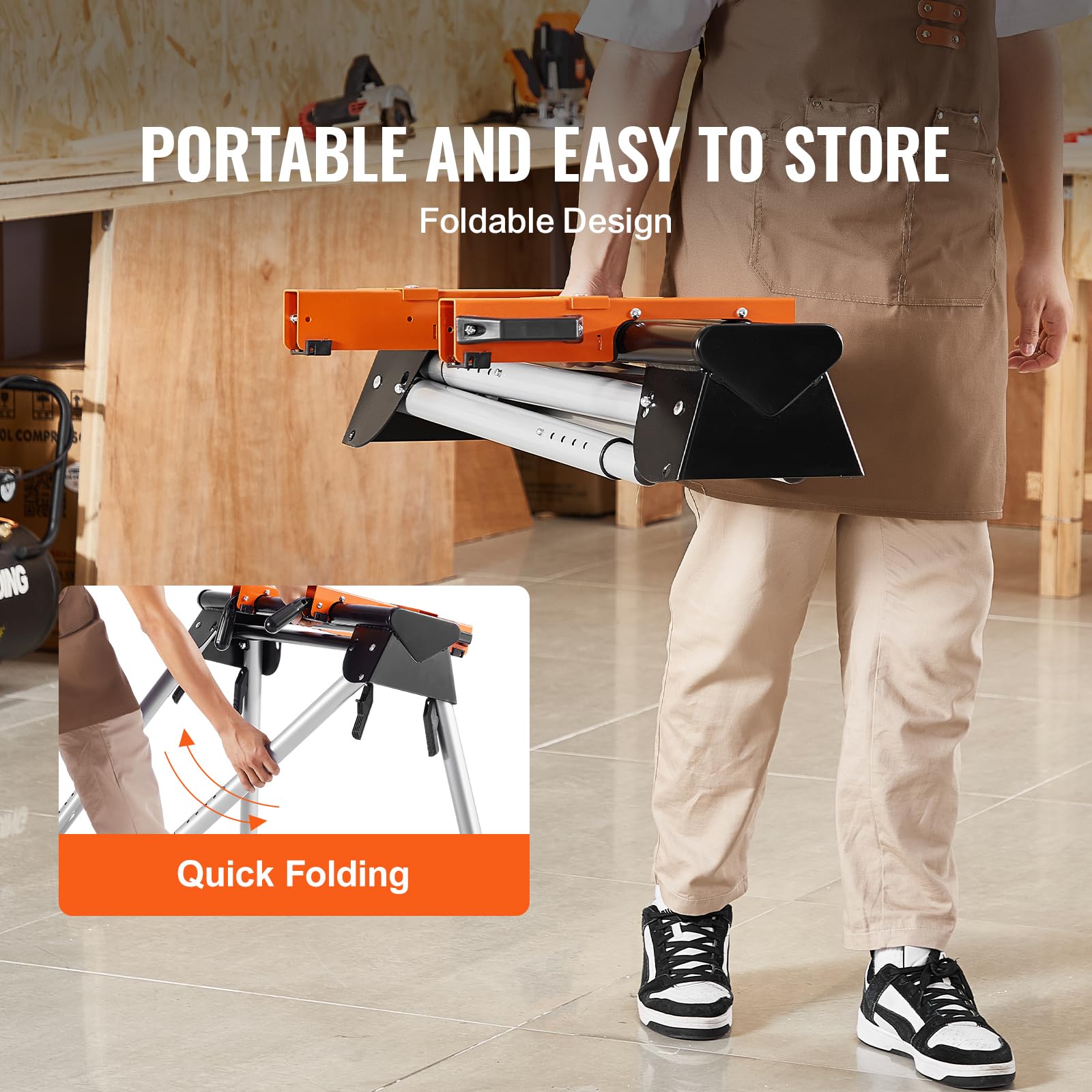 Foto 4 pulgar | Soporte Para Sierra Ingletadora Vevor De 36 Cm Con Soporte De Montaje Integrado - Venta Internacional.