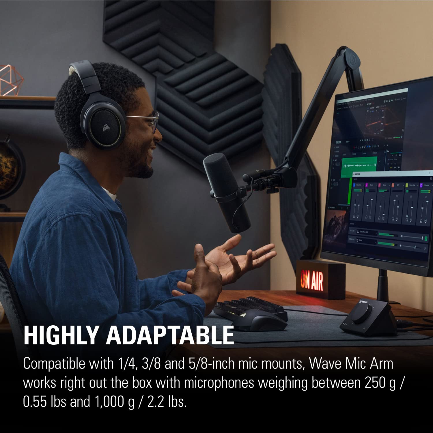 Foto 5 pulgar | Brazo De Micrófono Broadcasting Boom Arm Elgato Wave Con Gestión De Cables - Venta Internacional.