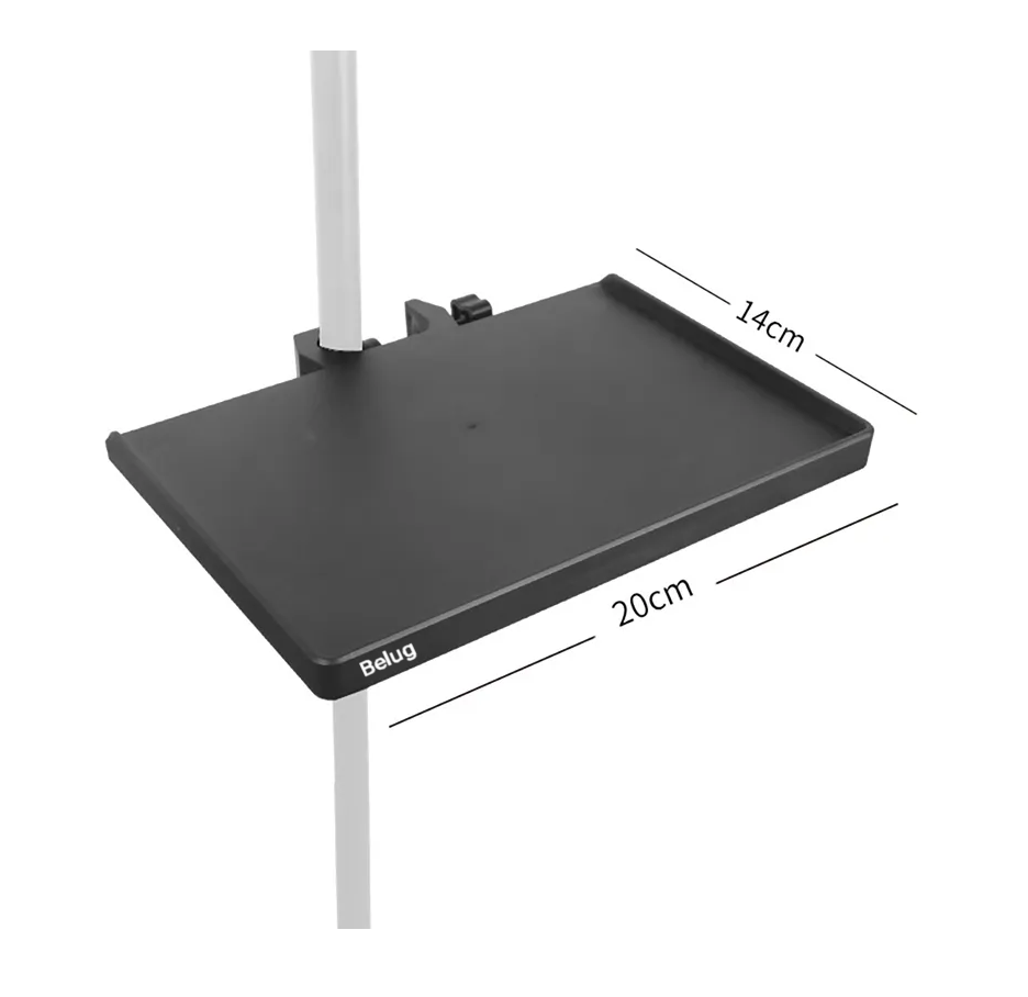 Foto 4 pulgar | Bandeja Para Micrófono De Sonido Accesorio Estante Soporte Negro