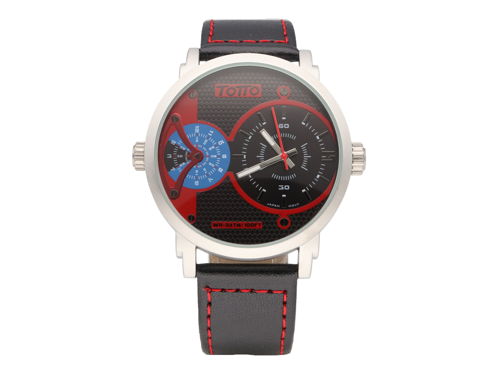 Reloj de Pulso Totto color Negro/Plateado para Hombre