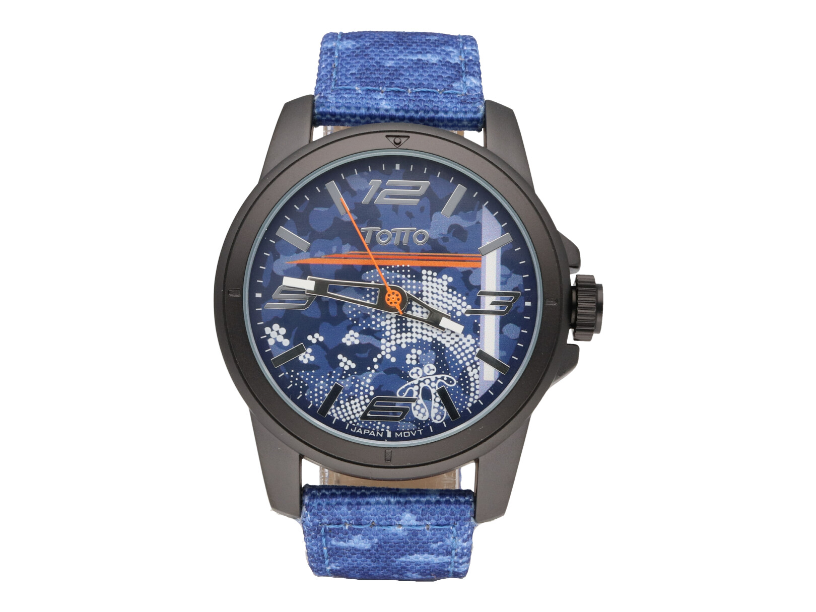 Reloj de Pulso Totto color Negro/Azul para Hombre