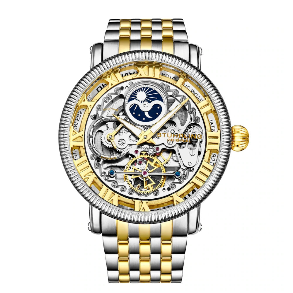 Reloj  Stührling Mx  Legacy Special Reserve 3922 49mm color Dorado para Hombre