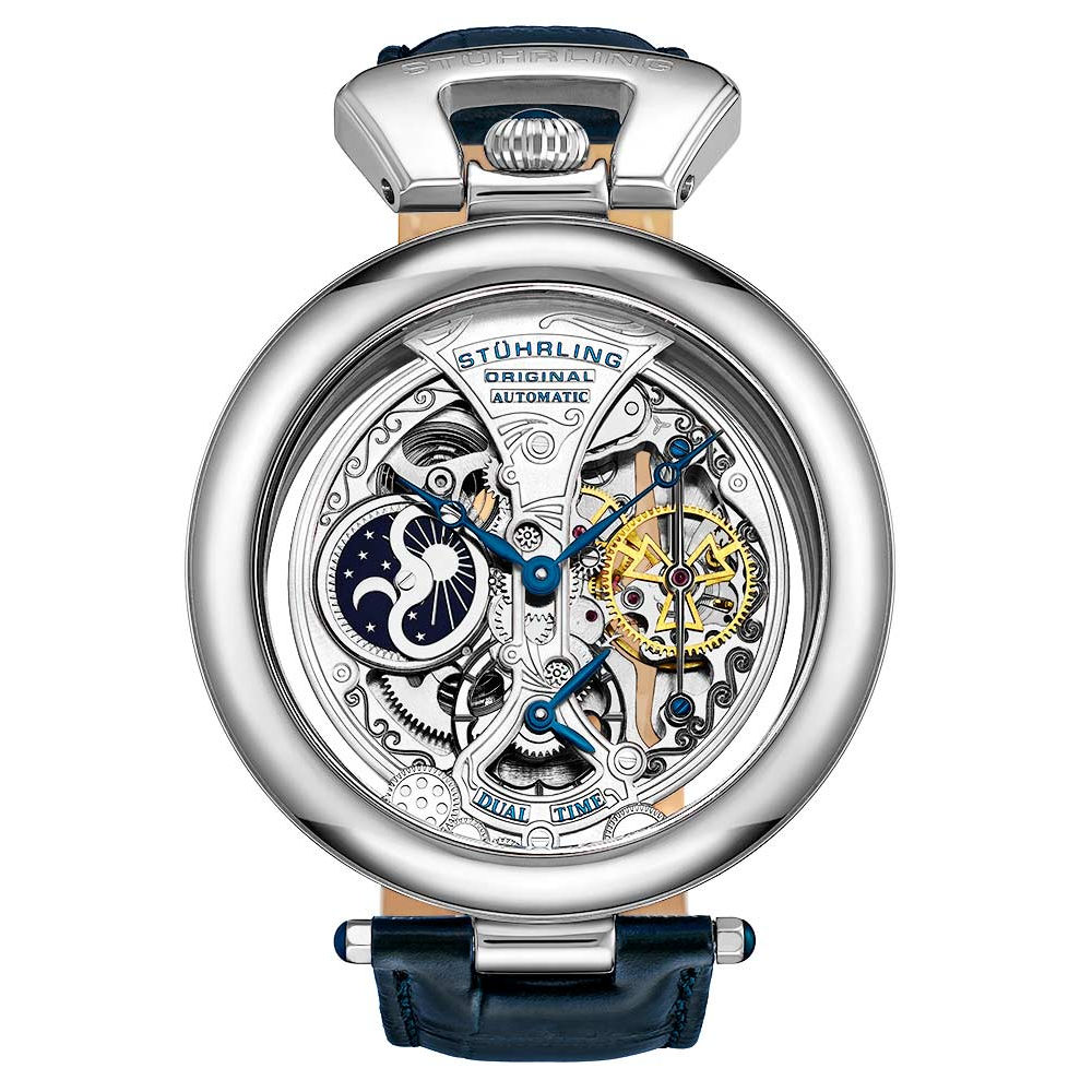 Reloj Stührling Mx Emperor's Grandeur 127a color Plateado para Hombre