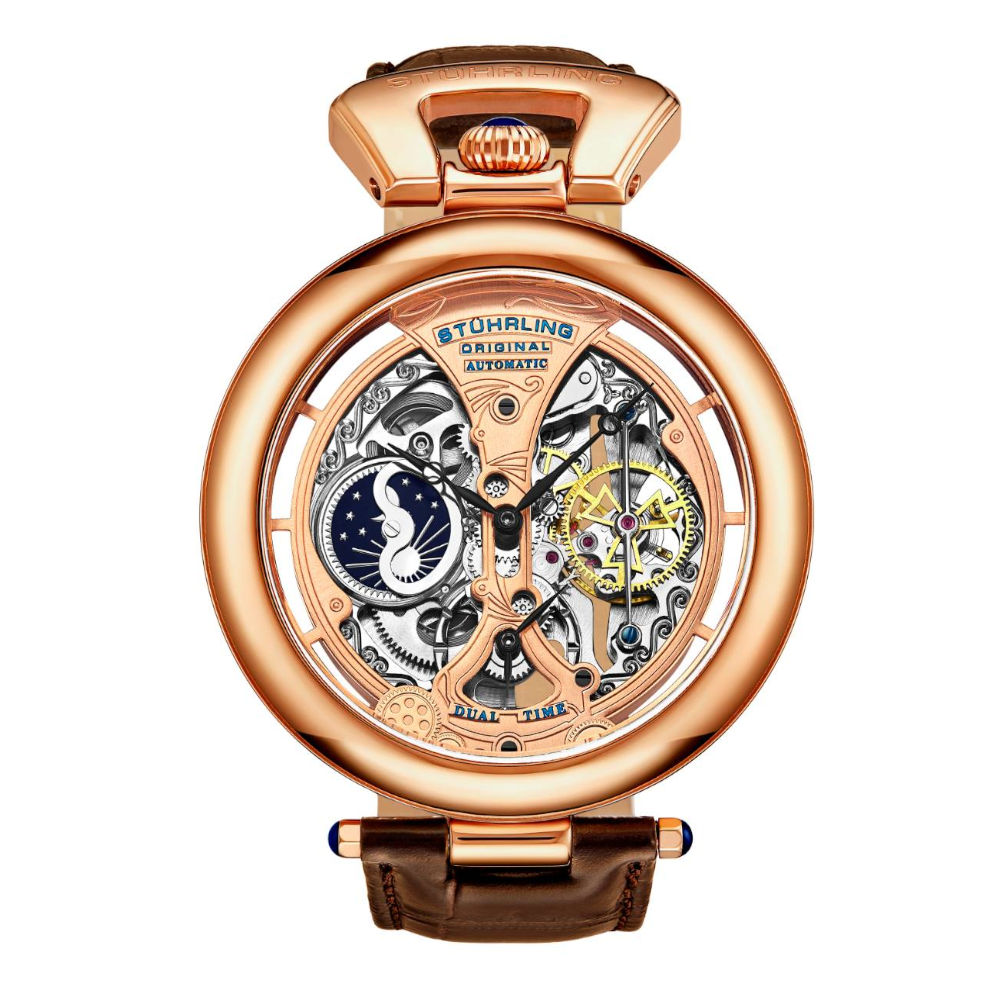 Reloj Stührling Mx  Legacy Emperor’s Grandeur color Rose Gold para Hombre