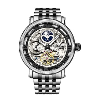 Foto 1 | Reloj Stührling Mx Legacy Special Reserve 3922 49mm color Negro/Plateado para Hombre