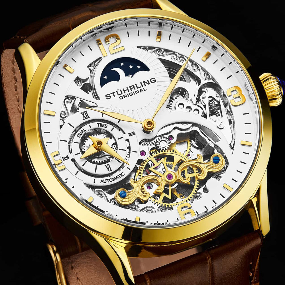 Foto 4 pulgar | Reloj Stührling Mx Automático Legacy Special Reserve 3921 44mm