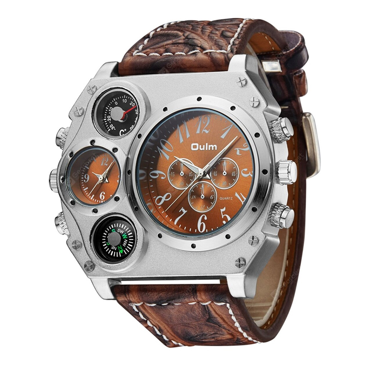 Reloj Fralugio Pulsera Lujo para Hombre Acero Inoxidable Hp1349