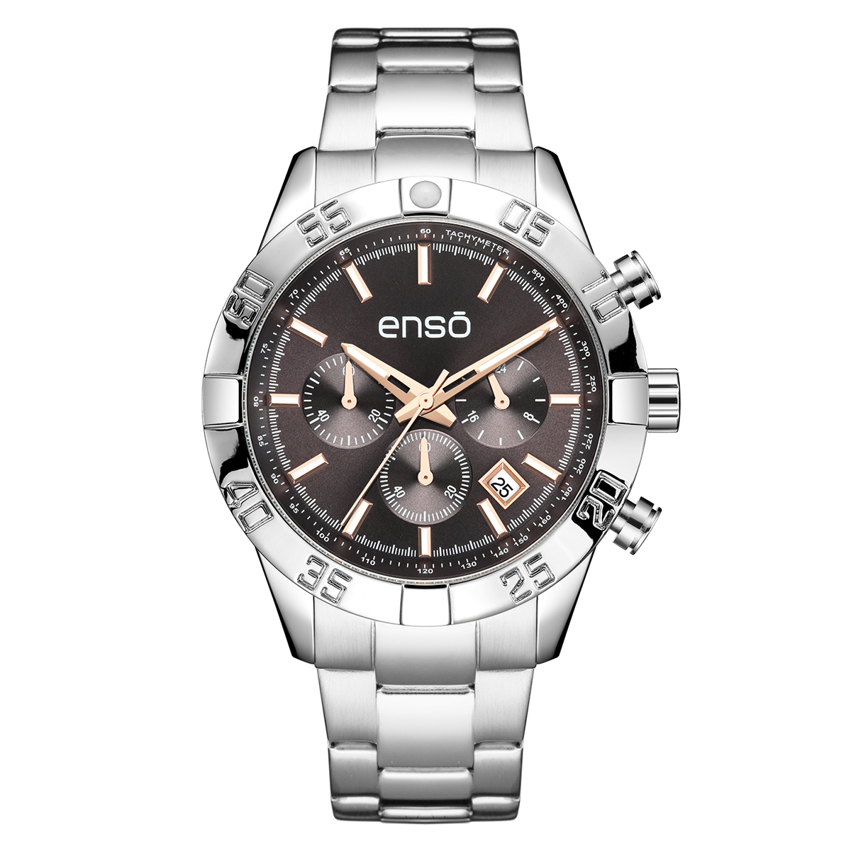 Reloj De Pulsera Enso Para Hombre Ew1040g3 Plateado