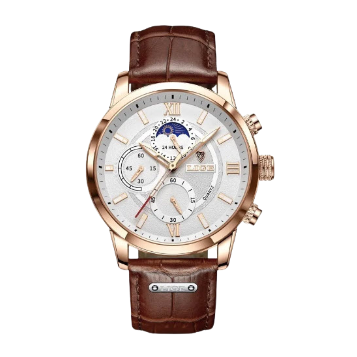 Reloj Deportivo Malubero Impermeable color Café para Hombre