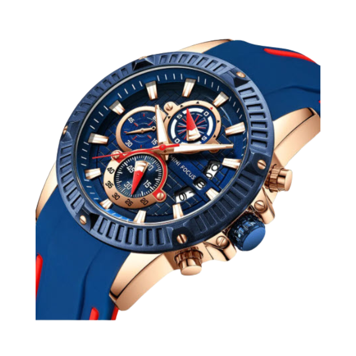 Reloj Deportivo Malubero Cronografo color Azul contra Agua para Hombre