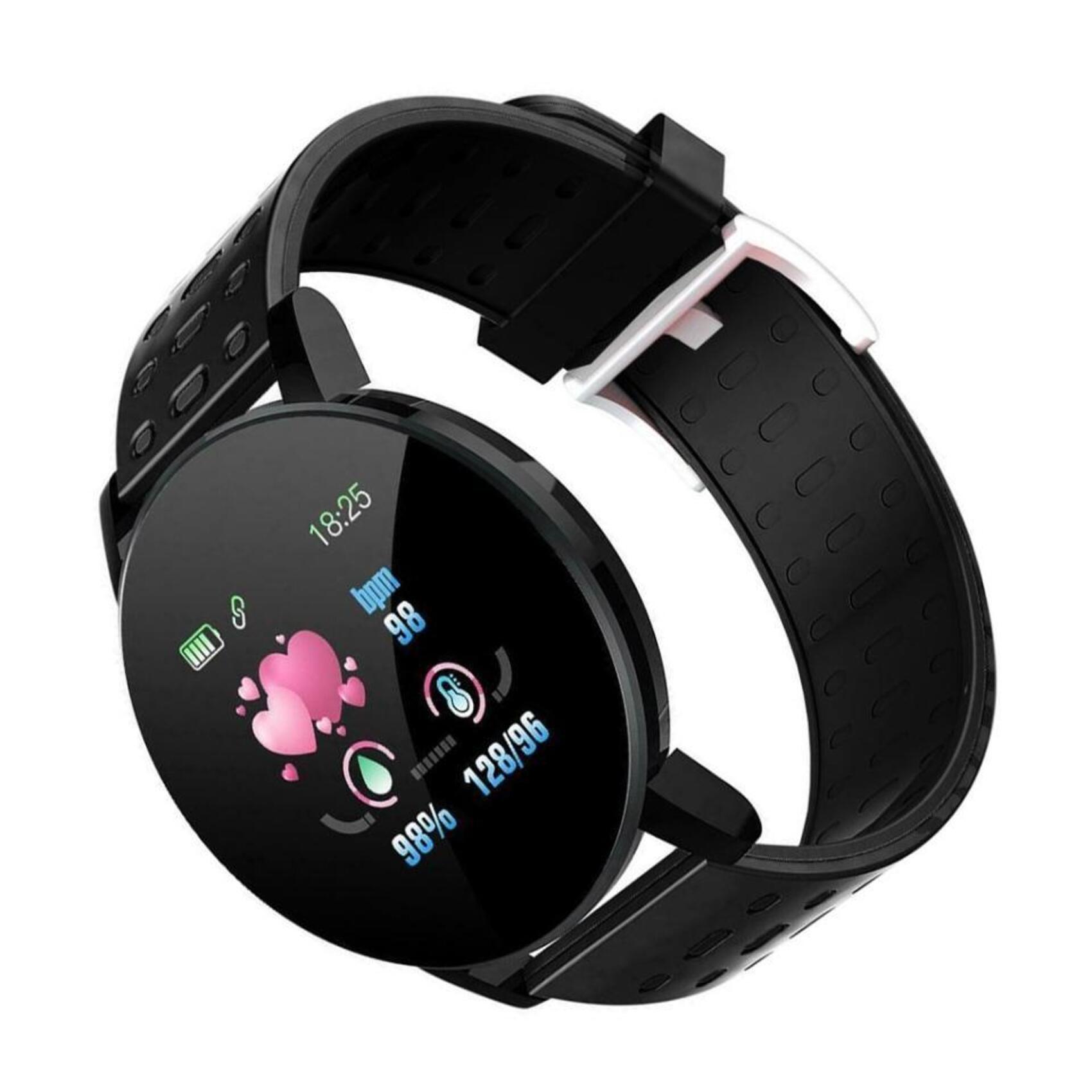 Foto 3 pulgar | Smartwatch con Bluetooth Genérica 119 Plus color Negro