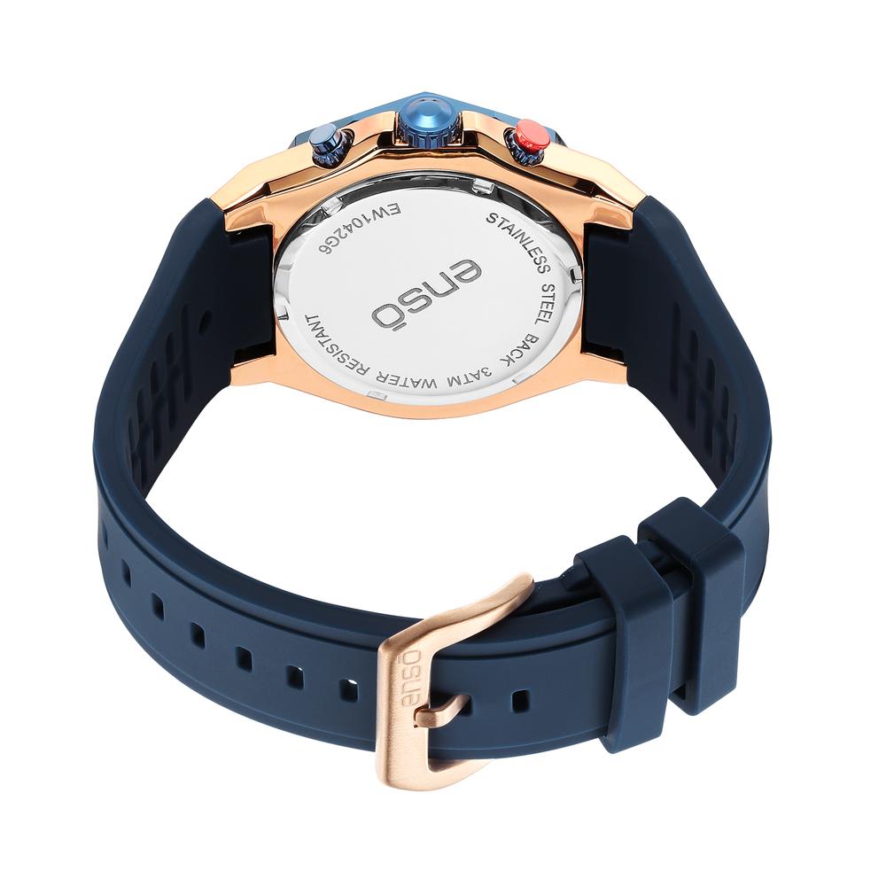 Foto 4 pulgar | Reloj De Pulsera Enso Para Hombre Ew1042g6 Azul