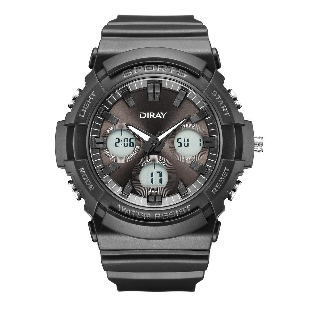 Reloj de Pulsera Diray DR357AD1 color Negro para Hombre