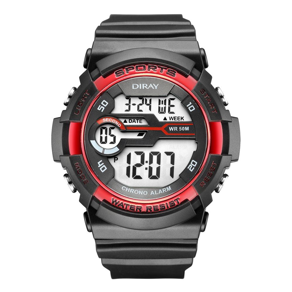 Reloj de Pulsera Diray DR357G4 color Negro para Hombre