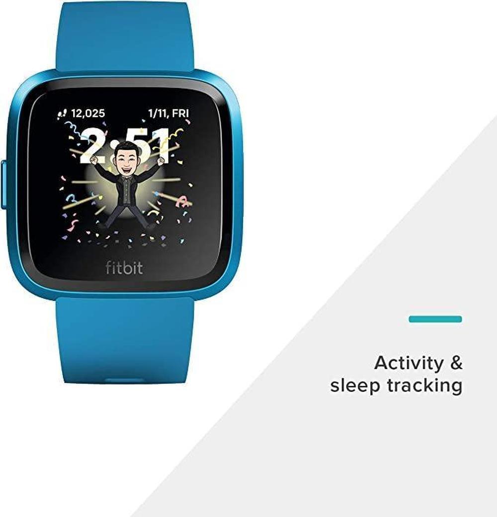 Foto 3 pulgar | Smartwatch Fitbit Versa Lite Marina color Azul