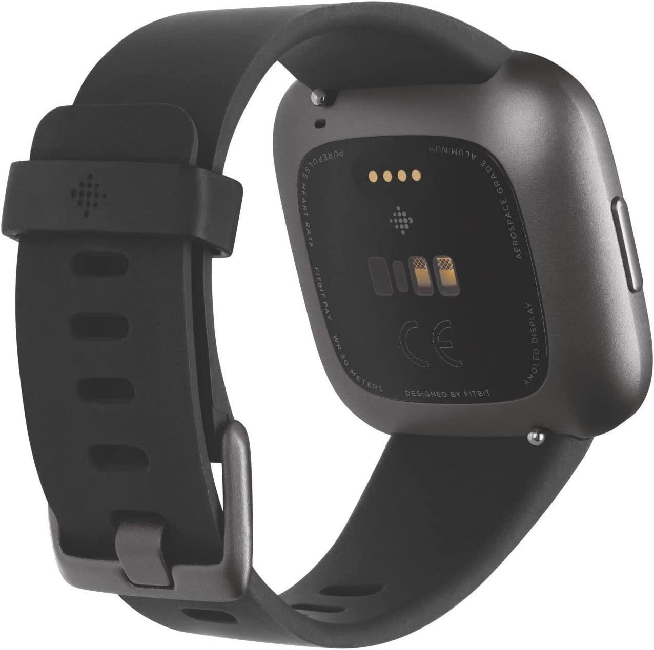 Foto 4 pulgar | Smartwatch Fitbit Versa 2 color Negro Aluminio Malla Silicon