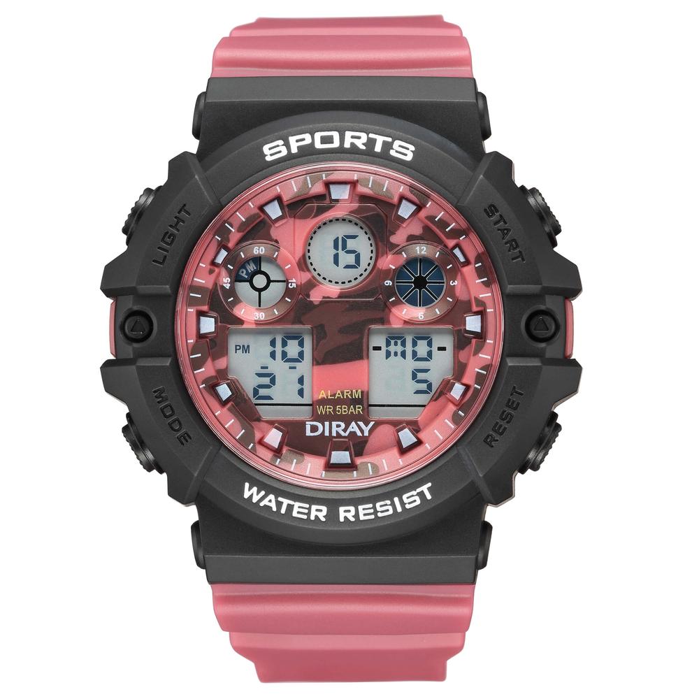 Reloj Deportivo Diray Para Caballero Dr2246g4 Rojo Coppel