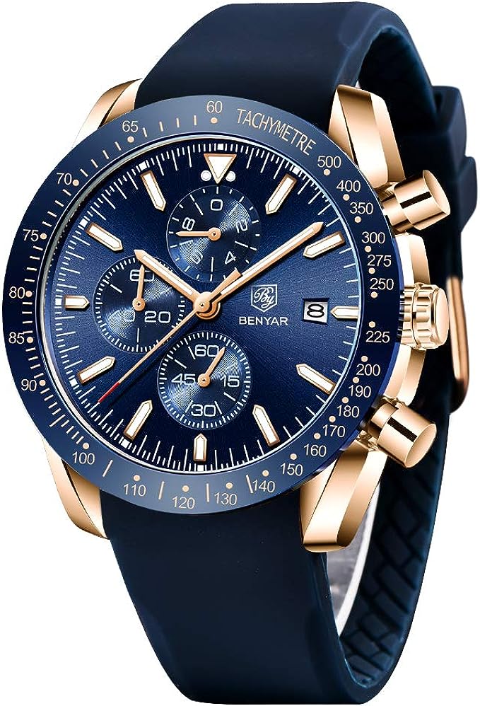 Reloj Benyar BY-5140 Azul Movimiento de Cuarzo para Hombre